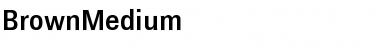 BrownMedium Regular Font