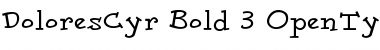 DoloresCyr Bold Font