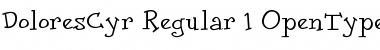 DoloresCyr Regular Font