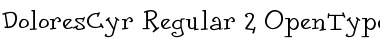 DoloresCyr Regular Font