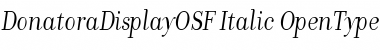 DonatoraDisplayOSF Italic Font
