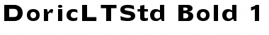 Doric LT Std Bold Font