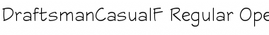 DraftsmanCasualF Regular Font