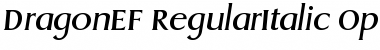 DragonEF RegularItalic Font