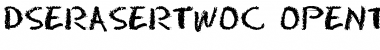 DS EraserTwoC Regular Font