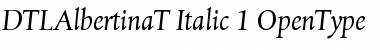 DTL Albertina T Italic Font
