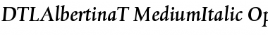DTL Albertina T Medium Italic Font