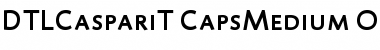 DTL Caspari T Caps Medium Font