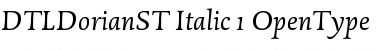 DTL Dorian ST Italic Font