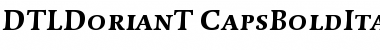 DTL Dorian T Caps Bold Italic