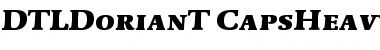 DTL Dorian T Caps Heavy Italic Font