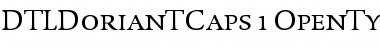 DTL Dorian T Caps Regular Font