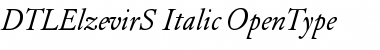 DTLElzevirS Italic Font