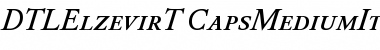 DTL Elzevir T Caps Medium Italic Font
