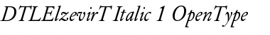 DTL Elzevir T Italic Font