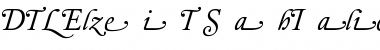 DTL Elzevir T Swash Italic Font