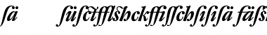 DTL Fleischmann D Alternative Bold Italic Font