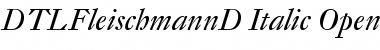 DTLFleischmannD Italic Font