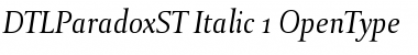 DTL Paradox ST Italic
