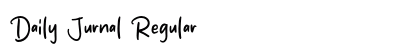 Daily Jurnal Regular (OpenType) Font Preview Daily Jurnal Regular (OpenType) Font Preview