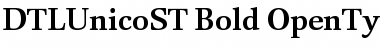 DTL Unico ST Bold Font