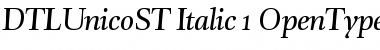 Download DTLUnicoST Font