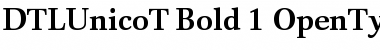 DTLUnicoT Bold Font