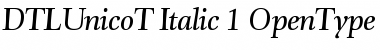 DTLUnicoT Italic