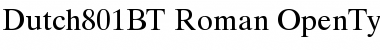Dutch 801 Roman Font