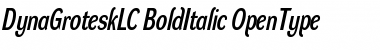 DynaGrotesk LC Bold Italic