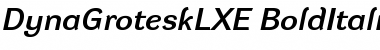 DynaGrotesk LXE Bold Italic