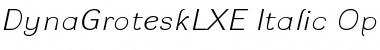 DynaGrotesk LXE Italic Font