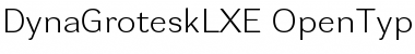 DynaGrotesk LXE Regular Font