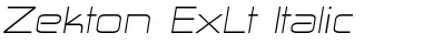 Zekton ExLt Font