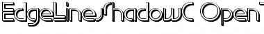 EdgeLineShadowC Regular Font