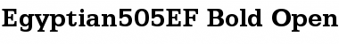 Egyptian505EF Bold Font