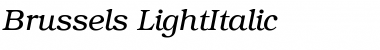 Brussels LightItalic Font