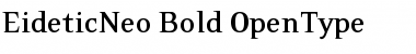 EideticNeo Bold Regular Font