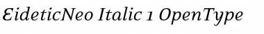 EideticNeo Italic Font