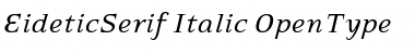 Download EideticSerif-Italic Font