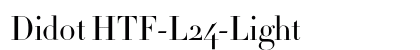 Didot HTF-L24-Light Font Didot HTF-L24-Light Font Preview