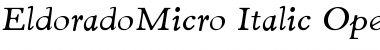 Download EldoradoMicro Font