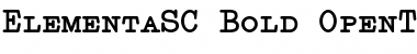 Elementa SC Bold Font
