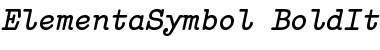 Elementa Symbol Bold Italic