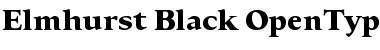 Elmhurst Black Font