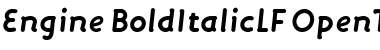 Engine BoldItalicLF Font