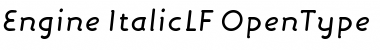 Engine ItalicLF Font