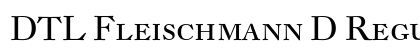 DTL Fleischmann D Regular Caps Font DTL Fleischmann D Regular Caps Font Preview