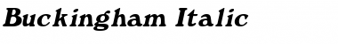 Buckingham Italic Font
