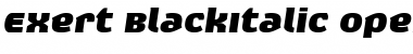 Exert BlackItalic Font